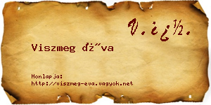 Viszmeg Éva névjegykártya